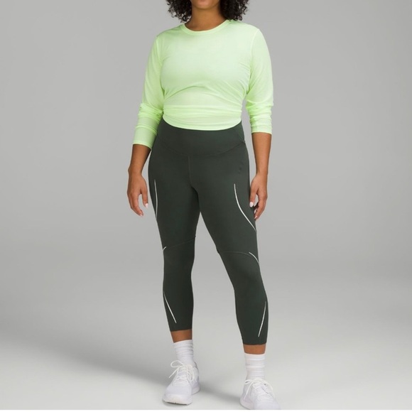 Lululemon Athletica Dark Green Leggings - Picture 1 of 4